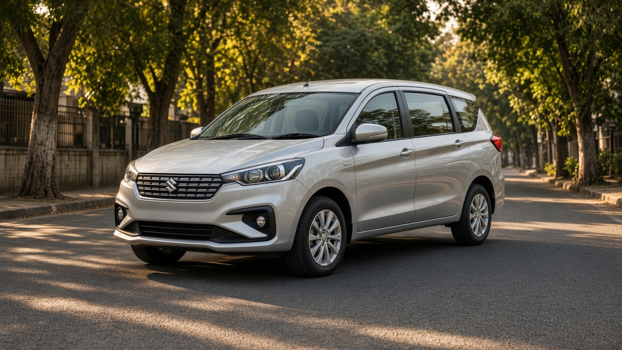 Silver Maruti Suzuki Ertiga